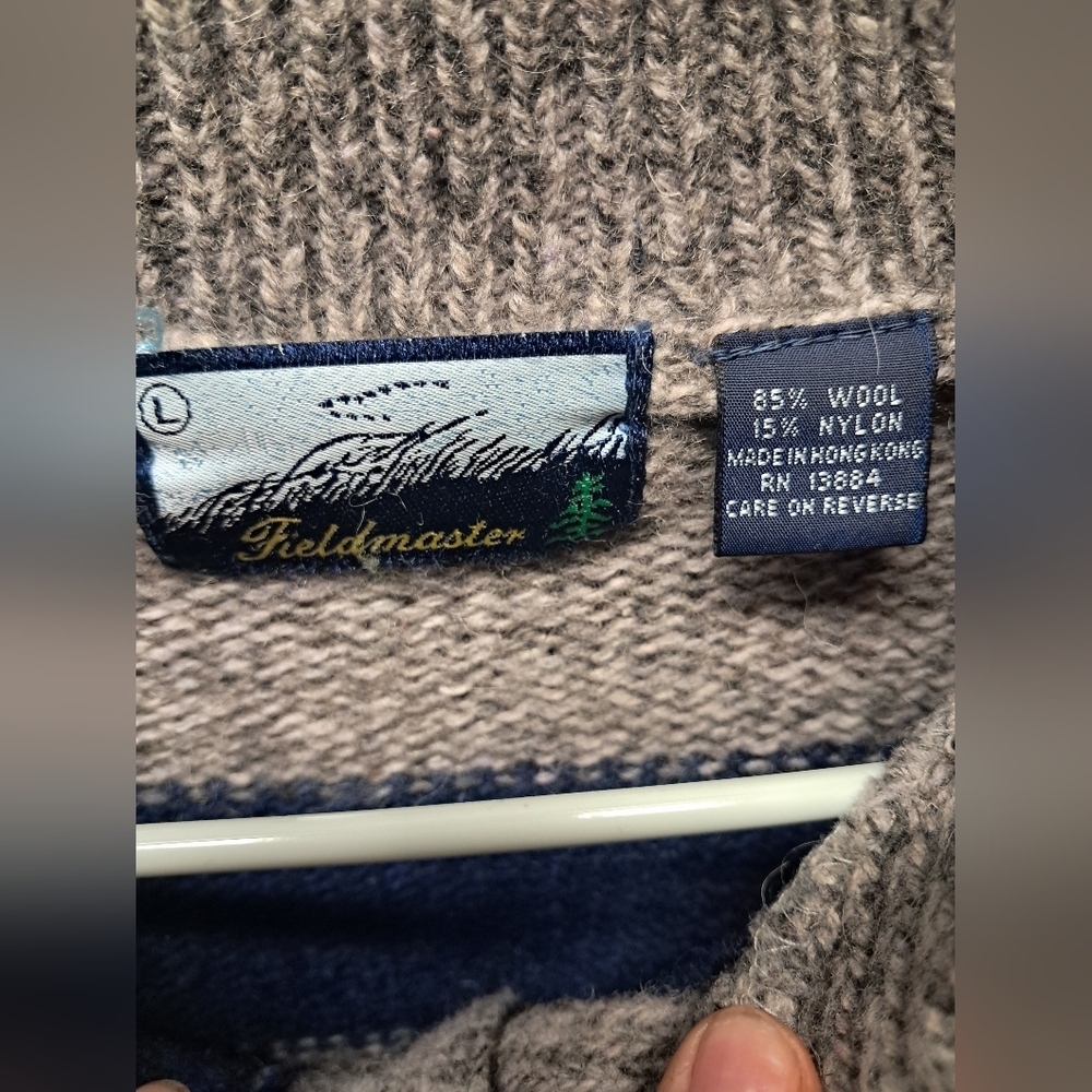 Vintage Fieldmaster Wool Blend Sweater Size L - Picture 5 of 8